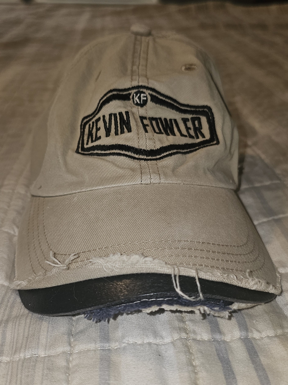 Men's Distressed Khaki Cap